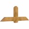 Ekena Millwork Eugene Rough Sawn Timber Gable Bracket, Western Red Cedar, 60"W x 22"H x 4"D x 6"F, 9/12 Pitch GBW060X22X0406EUG00RWR - alternate 3